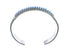 Blue Opal Inlay Sterling Silver Zuni Indian Cuff Bracelet AX123910